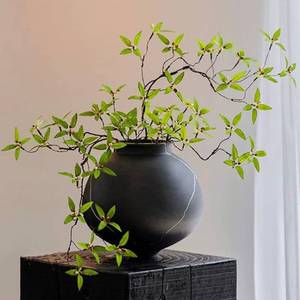 lot 59159 image: Artificial Plants,4PCS 43.3 Green Faux Branches for Vase,Faux Greenery Stems Vase Branches Fake Plants Artificial Branches for Shop Garden Office Home D�cor (4, Myrtus communis) - Retail $22