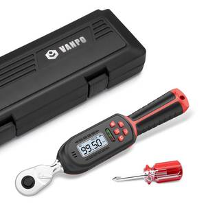 Digital Torque Wrench 3/8-Inch Drive, 5-99.5 ft-lb, for Motorcycle - Retail: $52