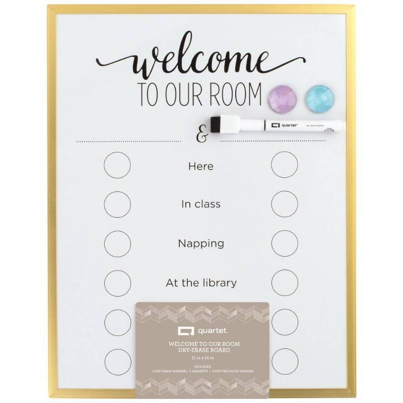 lot 1067 image: 11x14 Welcome To Our Room Board Gold - Quartet - Retail $16