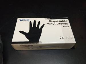lot 1028 image: Woscar Disposable Vinyl Gloves V2000 100PCS - Retail $0