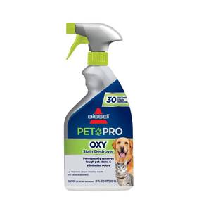 lot 1033 image: BISSELL 22 fl oz Oxy Stain Destroyer Pet For Carpet and Upholstery Liquid Carpet & Upholstery Cleaner, Stain Remover Spray - Retail $14