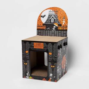lot 1102 image: Halloween Double Decker Skeleton Park Cat Scratcher - Hyde & EEK Boutique - Retail $15