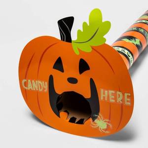lot 1103 image: Halloween 6 Pumpkin Head Paper Halloween Loot Chute - Hyde & EEK Boutique - Retail $15