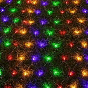 lot 1134 image: AWQ 200LED 9.8ftx6.6ft String Net Mesh Lights for Christmas Multicolor - Retail $19