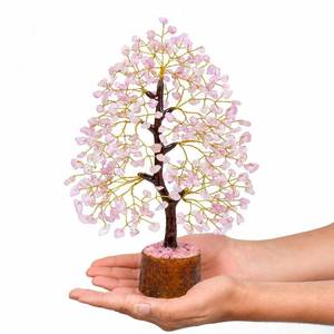 lot 116 image: Crocon� Rose Quartz Crystal Tree of Life Gifts for Women Healing Crystals - Retail $30