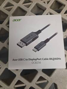 lot 117 image: Acer USB C To DisplayPort Cable 8k - Retail $0