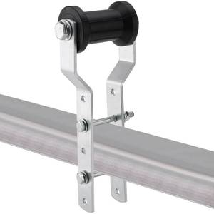lot 121 image: Adjustable Keel Roller with Panel Bracket Assembly, 4 Rubber Keel Roller - Retail $24