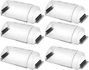 lot 130 image: 6 Pack Magnetic Air Vent Deflector, Adjustable Length - Retail $31