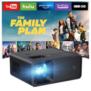lot 152 image: CiBest Mini Projector, Upgraded Full HD 1080P Support Video Projector, Portable Small Movie Projector, Compatible with iOSAndroidWindowsTV StickBoxUSBHDMI - Retail $50