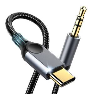 lot 155 image: Aux to USB C Audio Cable 4FT, Type C to 3.5mm Aux Cord Hi-Fi DAC Headphone Jack Adapter Dongle Compatible with iPhone 171615, Samsung S26S25S24S23,iPad Pro,Pixel,Car,Headphones,Speakers-Grey - Retail $7