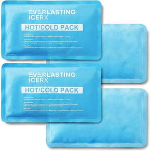 lot 160 image: Everlasting Ice RX Reusable Gel Ice Pack  Hot and Cold Pack for Pain Relief  4-Pack - Retail $20