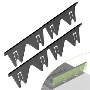 lot 171 image: Stove Gap Covers Stainless Steel 2 Pack, Stove Gap Filler Extendable Length 13.8 to 27.5, Width 0.79 Oven Gap Filler, Heat Resistant Guard Between Stove Top & Counter (Black) - Retail $20