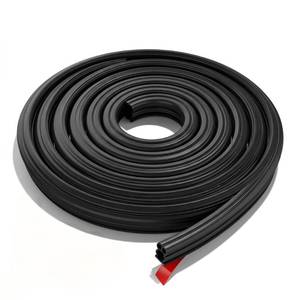 lot 191 image: wipcowi Car Door Seal Strip,52.5 Ft Noise-reducing Soundproofing Rubber Seal, Waterproof Shock-Absorbing Cuttable Edge Trim for Door & Trunk, Universal for Most Cars SUVs Trucks (Black) - Retail $15