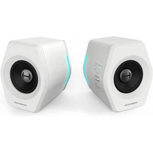 lot 194 image: G2000 32W PC Computer Speakers for Gaming Desktop PC Laptop Mac Computer Woofer Speakers Bluetooth USB 3.5mm AUX Inputs RGB Lights Multimedia Speakers White - Retail $110