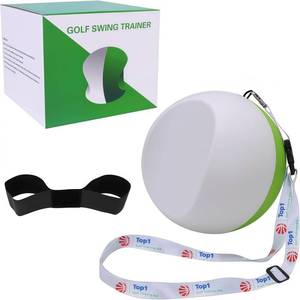 lot 208 image: Lqliow Compression Golf Swing Trainer Ball - Forearm Connection for Perfect Impact  Fix Chicken Wing Swing  Improve Backswing and Swing Tempo  Soft Memory Foam��Green�� - Retail $20