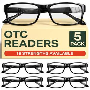 lot 217 image: Gaoye 1.75 Professional Reading Glasses for All Day - Computer Readers with Blue Light Protection - Value Pack - Retail $16