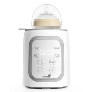lot 256 image: Grownsy 8-in-1 OG Fast Bottle Warmer with Timer, Gray - Retail $31