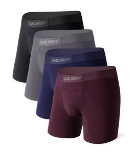 lot 266 image: MISSING MAROON PAIR DAVID ARCHY Mens Modal Boxer Briefs, Horizontal Fly, Smooth Waist, 3 Pack - Retail $40