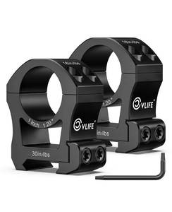 lot 278 image: CVLIFE 1 inch Scope Rings High Profile Precision Mount - Compatible with Picatinny Rails - 20mm See Through Rifle Scope Mount - 2 Pieces - Retail $25