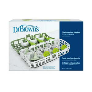lot 284 image: Dr. Brown s Dishwasher Basket for Small Baby Bottle Parts  Pacifiers  Accessories  Green  1-Pack - Retail $7