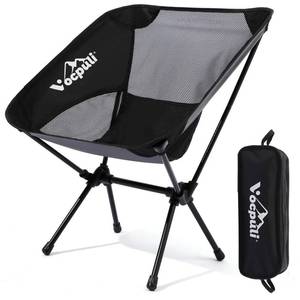 lot 288 image: Vocpuli Camping Chair, Lightweight Folding Backpacking Hiking Chair, Compact Portable 330 lbs Capacity��Gifts for Men (Black -1pack - Retail $30