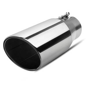lot 291 image: Vurkcy 3.5 inch Inlet Exhaust Tip, 5 Outlet 12 Overall Length - Retail $27