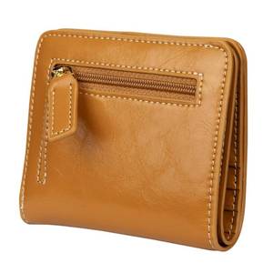 lot 298 image: Itslife Womens Rfid Blocking Small Compact Bifold Leather Pocket Wallet Ladies Mini Purse with id Window (Waxed Brown) - Retail $20
