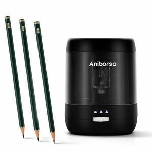 lot 305 image: Aniborsa Electric Pencil Sharpener, USB & Battery Operated, Black - Retail $8