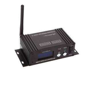 lot 324 image: Lixada DMX 512 Controller 2.4G Wireless Transmitter Receiver LCD Display Power Adjustable Repeater Lighting Dimmer Controller for Disco DJ Party Light - Retail $47