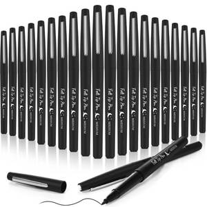 lot 346 image: Fuyoooo 20 Pcs Felt Tip Pens 0.7mm Colored Felt Pens Marker Medium Point Journal Planner for Journaling Writing Note Taking Art Office Supplies - Retail $10