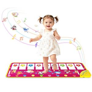 lot 358 image: Floor Piano Mat, Toddler Girl Toys Musical Mat, 1 2 3 Year Old Girl Gifts - Retail $21