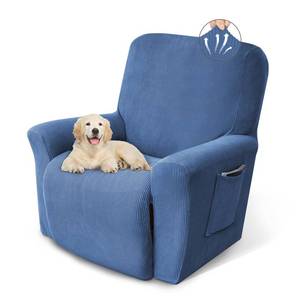 lot 367 image: Pzzpzs Recliner Chair Cover Lazy Boy Recliner Covers Washable,Light Blue - Retail $28
