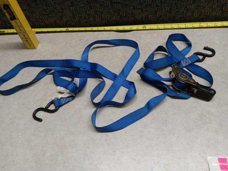 lot 1237 image: Erickson Blue Ratchet Tie-Down Strap