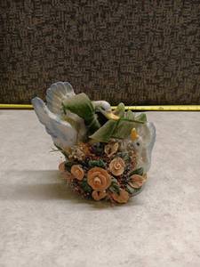 lot 1235 image: Handcrafted Soap Flowers Decorative Duck Planter
