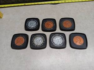 lot 1240 image: Lot of 7 Goddard KS Souvenir Coasters