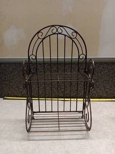 lot 1249 image: Ornate Metal Foldable Display Stand