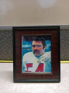lot 1255 image: Autographed Steve Zabel New England Patriots Photo