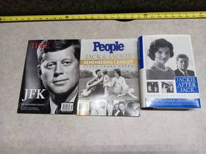 lot 1256 image: JFK His Enduring Legacy TIME Magazine & Jackie Books