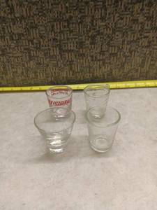 lot 1269 image: Old Fitzgerald Kentucky Straight Bourbon Whiskey Shot Glasses