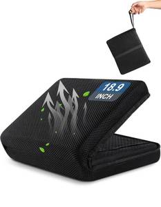lot 453 image: FASTMOMENT Portable Airplane Seat Cushion Foldable Seat Cushion for Travel - Retail $26