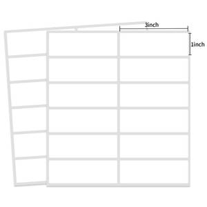 lot 473 image: Yeachlaing Multi-Use Removable Labels, 1x 3, 300 PCS Blank Labels Total,WaterOilTear ResistantInk Wont Smudge No Residue - Retail $6