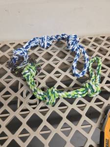 lot 475 image: Two Pack Rope Dog Toys - Retail $0