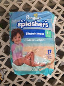 lot 522 image: Pampers Splashers Swim Diapers Size 5 12 Count - Retail $0