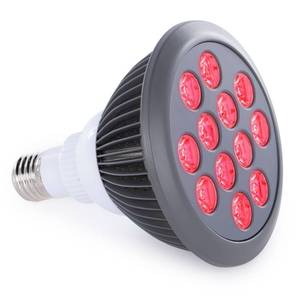 lot 544 image: hooga Red Light Therapy Bulb, 660nm & 850nm Red & Near Infrared Light, 12 Dual-Chip LEDs, Targeted Light Bulb with Base & Braided Power Cord for Home Wellness Routine, HG24 - Retail $45