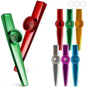 lot 554 image: KOOGEL Kazoos Bulk for Kids Carnival Party Favors, 6 PCS Metal Kazoos - Retail $8