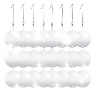 lot 556 image: Hedoc Reflective Bird Scare Discs Set, 24PCS Large Double-Sided Bird Deterrents for Outside, Bird Reflectors to Keep Birds, Woodpeckers, Pigeons Away from House, Outdoor Garden, Patio and Yard - Retail $16