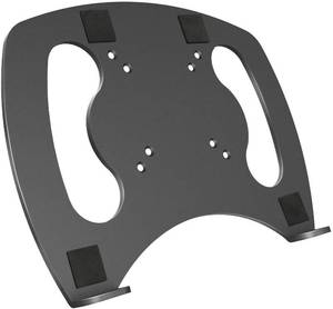 lot 590 image: Laptop Tray Steel Notebook Holder for Monitor VESA Mount Stand Fits VESA 100x100 mm Mounting Holes with M4 Screws, 22lbs Capacity with Vented Cooling Platform - Retail $27