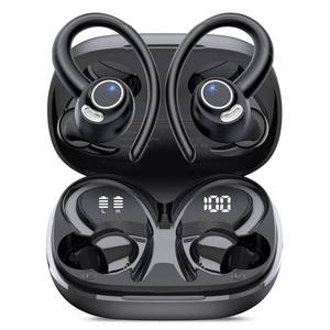 lot 592 image: Wireless Earbuds, Bluetooth 5.4 Headphones Sport Over Ear Buds With ENC Mic - Retail $24