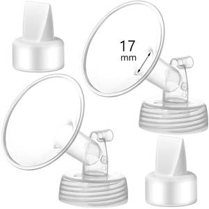 lot 593 image: Momstouch 17mm Flange and Duckbill Valve Compatible with Spectra S1 S2 9 Plus Breastpump Replacement to Pump Parts, Not Original, Replace Accessories. - Retail $17