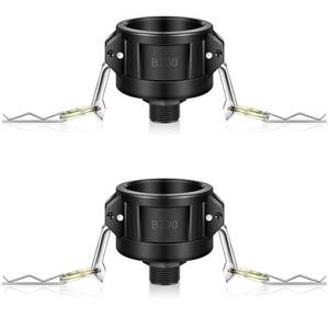 lot 629 image: Tondiamo 275 330 Gallon Ibc Tote Fitting Adapter 2 Inch to 34 Inch, 2 Pack - Retail $19